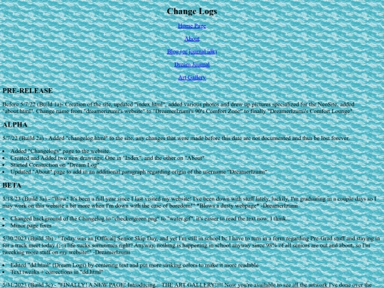 changelog screenshot