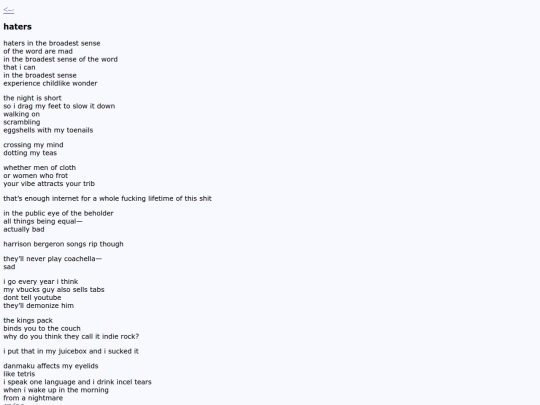 poem/haters2023 screenshot