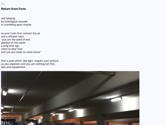 poem/returnfromform2019 screenshot