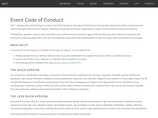 codeofconduct screenshot