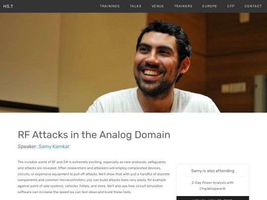 talks/samy-kamkar-rf-attacks screenshot