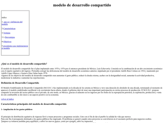 proyecto/modello de desarrollo compartido screenshot