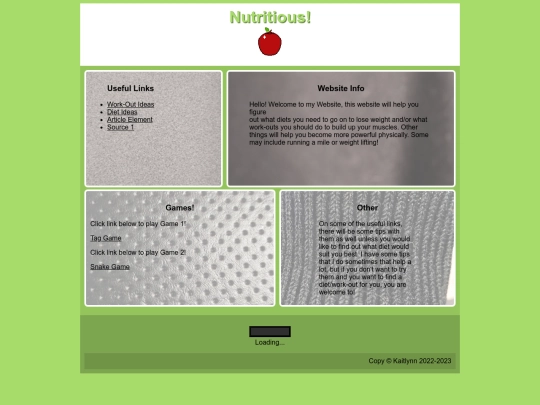 mywebsite screenshot
