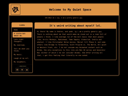 pages/about screenshot