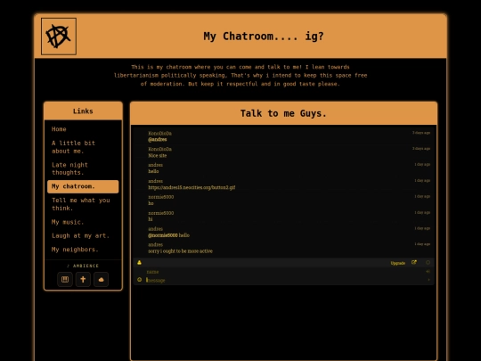 pages/chatroom screenshot