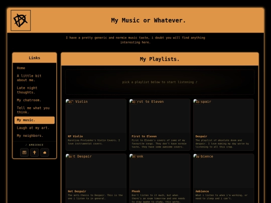 pages/music screenshot