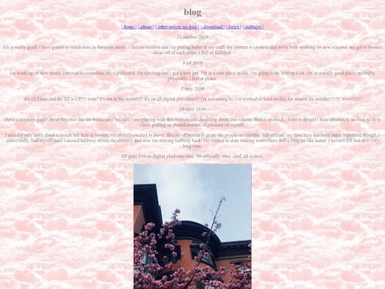 blog screenshot