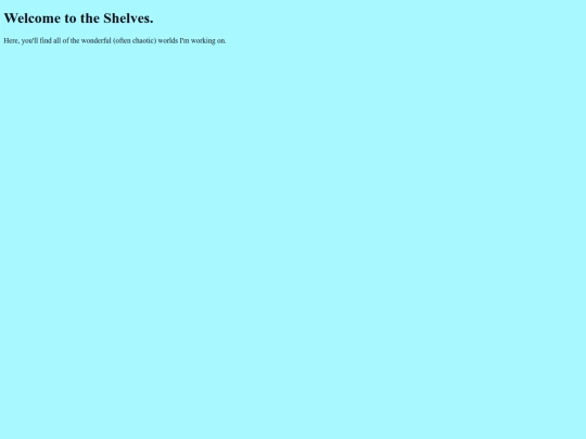 Shelves screenshot