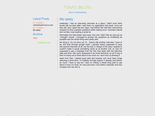 personal-blog/entries/life-lately screenshot