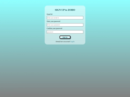 Starter/signup screenshot