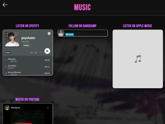 music screenshot