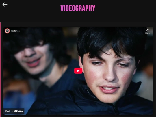 videography screenshot