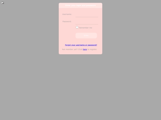 login screenshot