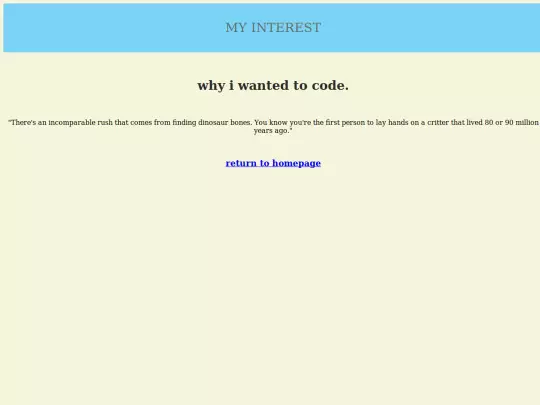 myinterest screenshot