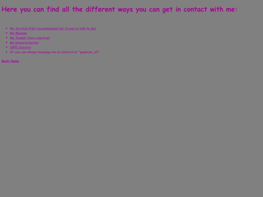 Contact screenshot
