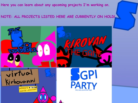 Projects screenshot