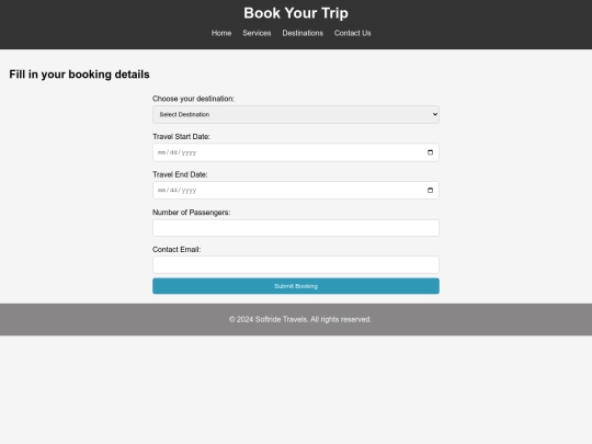 softride/booking screenshot