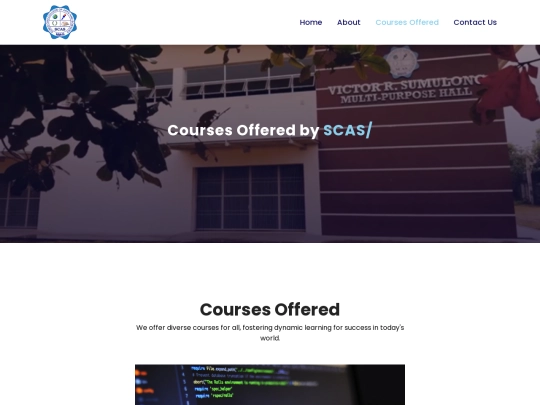 coursesoffered screenshot