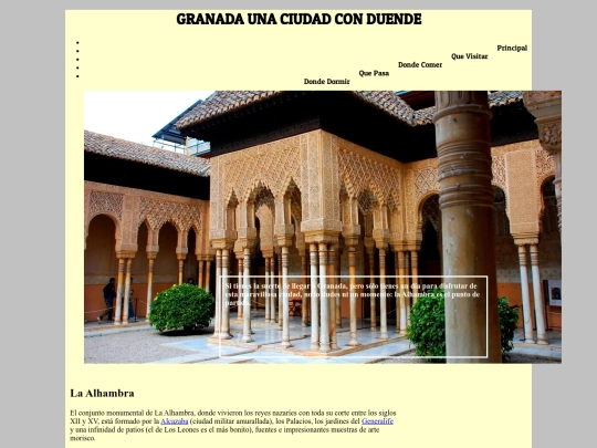 ejercicios/granada/quevisitar screenshot