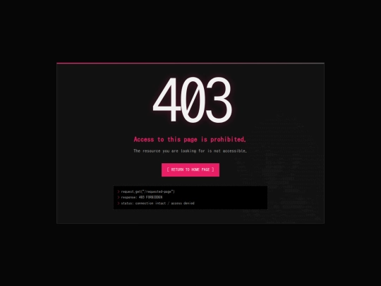 403 screenshot