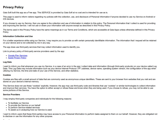 gaia-apps/privacy_policy_apps screenshot