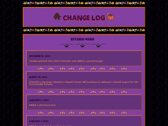 changelog screenshot