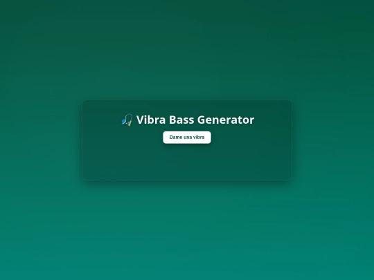 vibe screenshot