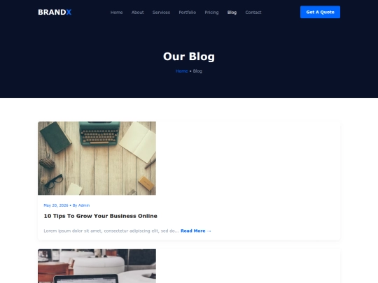 blog screenshot