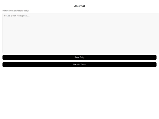 Basement/grounded-flow/journal screenshot