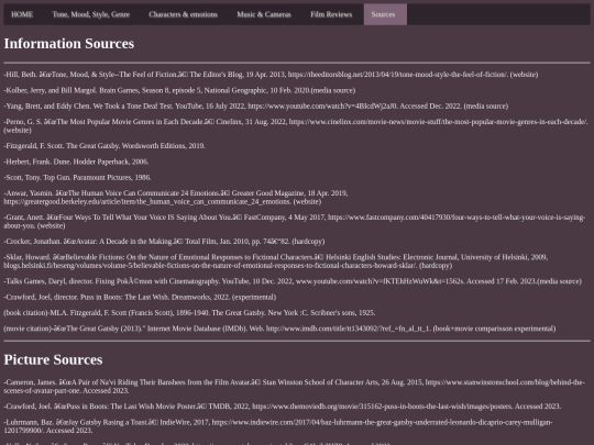 Sources screenshot