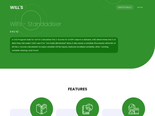 pages/Products/Standadiser screenshot