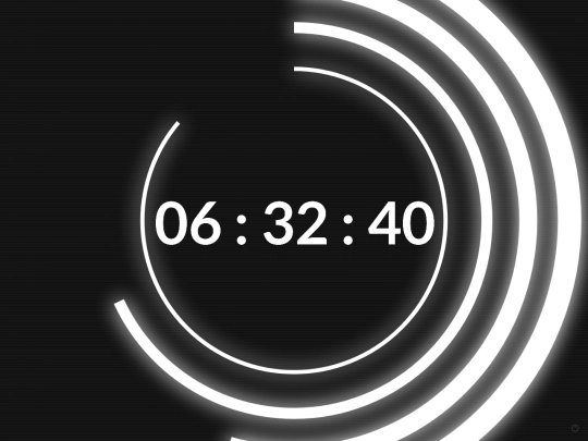 pages/priv/GlitchClock screenshot