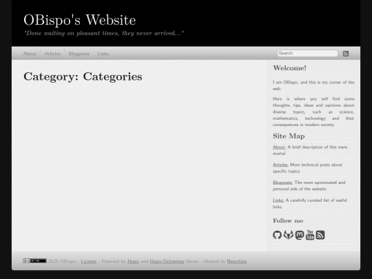 categories screenshot