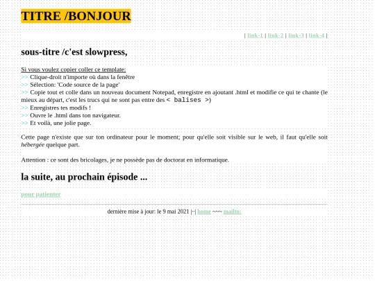misc/html/template screenshot
