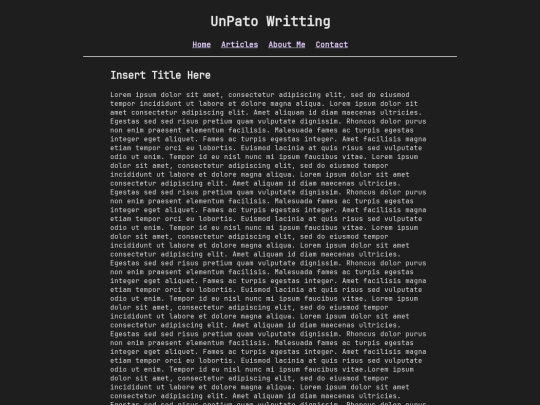 article/template screenshot