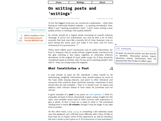 writings/on-writing-posts screenshot