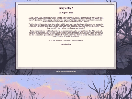 blog/diaries/entry1 screenshot