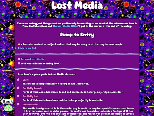 lostmedia screenshot