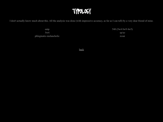 typology screenshot