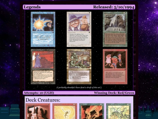mtg/setLEG screenshot