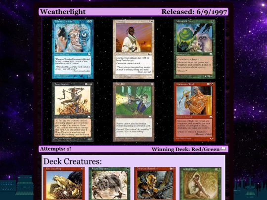 mtg/setWEA screenshot