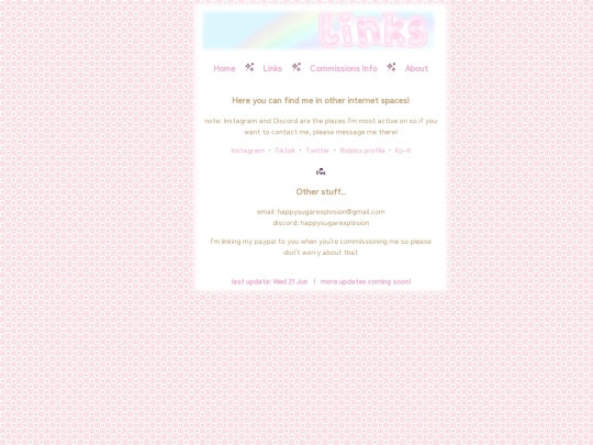 links screenshot