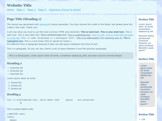 index screenshot