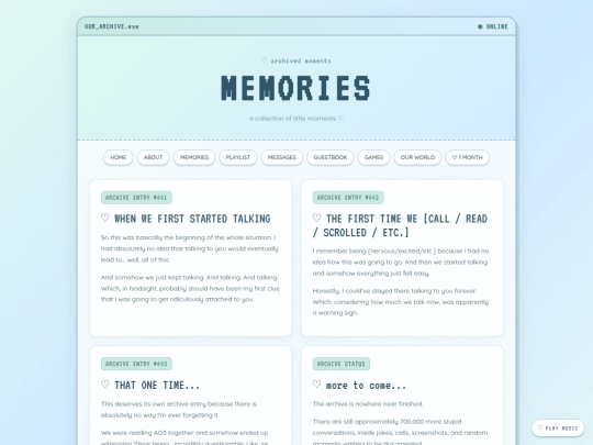 memories screenshot