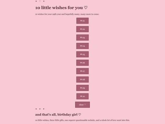 wishes screenshot