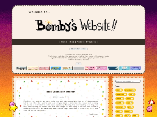 blog screenshot