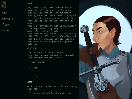 info screenshot