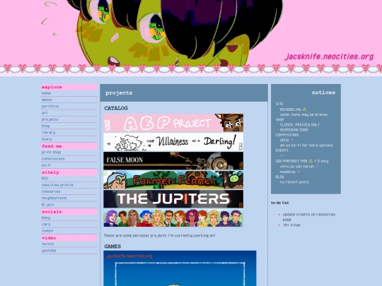 projects screenshot