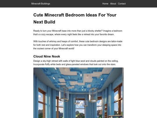 cute-minecraft-bedroom-ideas-for-your-next-build screenshot