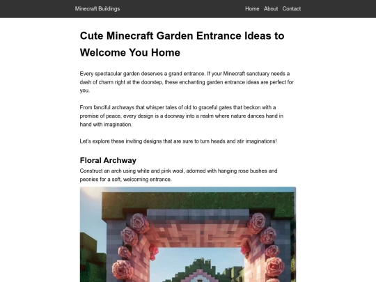 cute-minecraft-garden-entrance-ideas-to-welcome-you-home screenshot